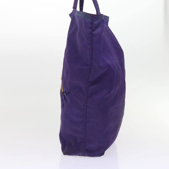 PRADA robot Tote Bag Nylon Purple Auth th4114 - Picture 4 of 16